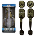 "Cerberus" Entry Hand Set Door Lock Lever, Antique Bronze Finish, Door Lock Lever Handle Set - DSD Brands