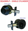 Constructor Deadbolt Oil Rubbed Bronze Keyed Alike Single Cylinder Door Lock Set