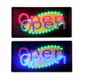 "Constructor" Dual Open Sign, 10"x19" animated Motion LED Neon Light, On/Off and 2 Way Animation Switch + Chain - DSD Brands