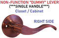 Constructor PRELUDE Decorative Door Dummy Right Side Lever Handle Antique Copper Finish