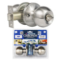 "Chronos" Privacy Stainless Steel Finish, Door Lever Lock Set Knob Handle Set - DSD Brands