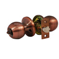"Chronos" KEYED ALIKE Entry Antique Copper, Door Lever Lock Set Knob Handle Set - DSD Brands