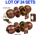 Wholesale Door Lock Sets Handle Knob Entry Passage Privacy Antique Copper - DSD Brands