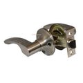 "Etude" Passage Lever Door Lock with Knob Handle Lockset, Satin Nickel Finish - DSD Brands
