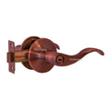 "Prelude" Privacy Lever Door Lock with Knob Handle Lockset, Antique Copper Finish - DSD Brands