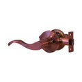 "Prelude" Passage Lever Door Lock with Knob Handle Lockset, Antique Copper Finish - DSD Brands