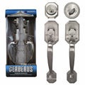 "Cerberus" Entry Hand Set Door Lock Lever, Satin Nickel Finish, Door Lock Lever Handle Set - DSD Brands