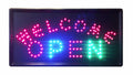 "Constructor" Welcome Open Sign, 10"x19" animated Motion LED Neon Light, On/Off and 2 Way Animation Switch + Chain - DSD Brands