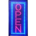 "Constructor" Vertical Open Sign 10"x19" animated Motion LED Neon Light, On/Off and 2 Way Animation Switch + Chain - DSD Brands